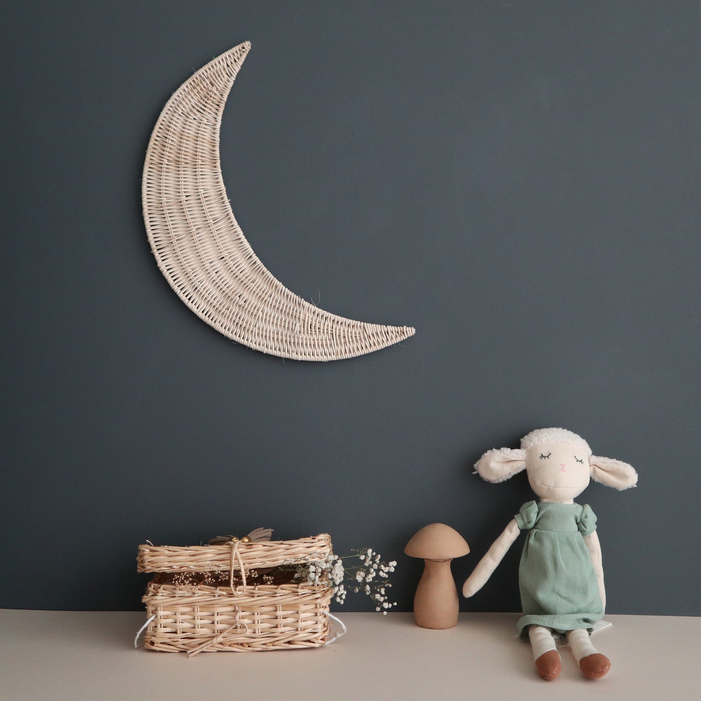 Rattan Wall Moon Grande