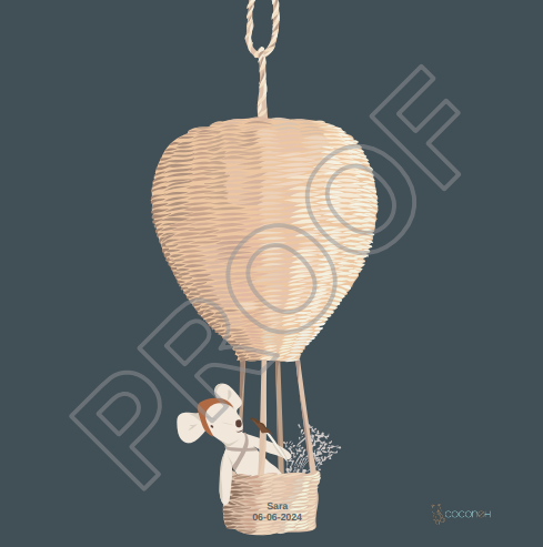 Canvas Poster Hot Air Balloon