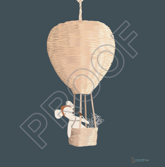 Canvas Poster Hot Air Balloon