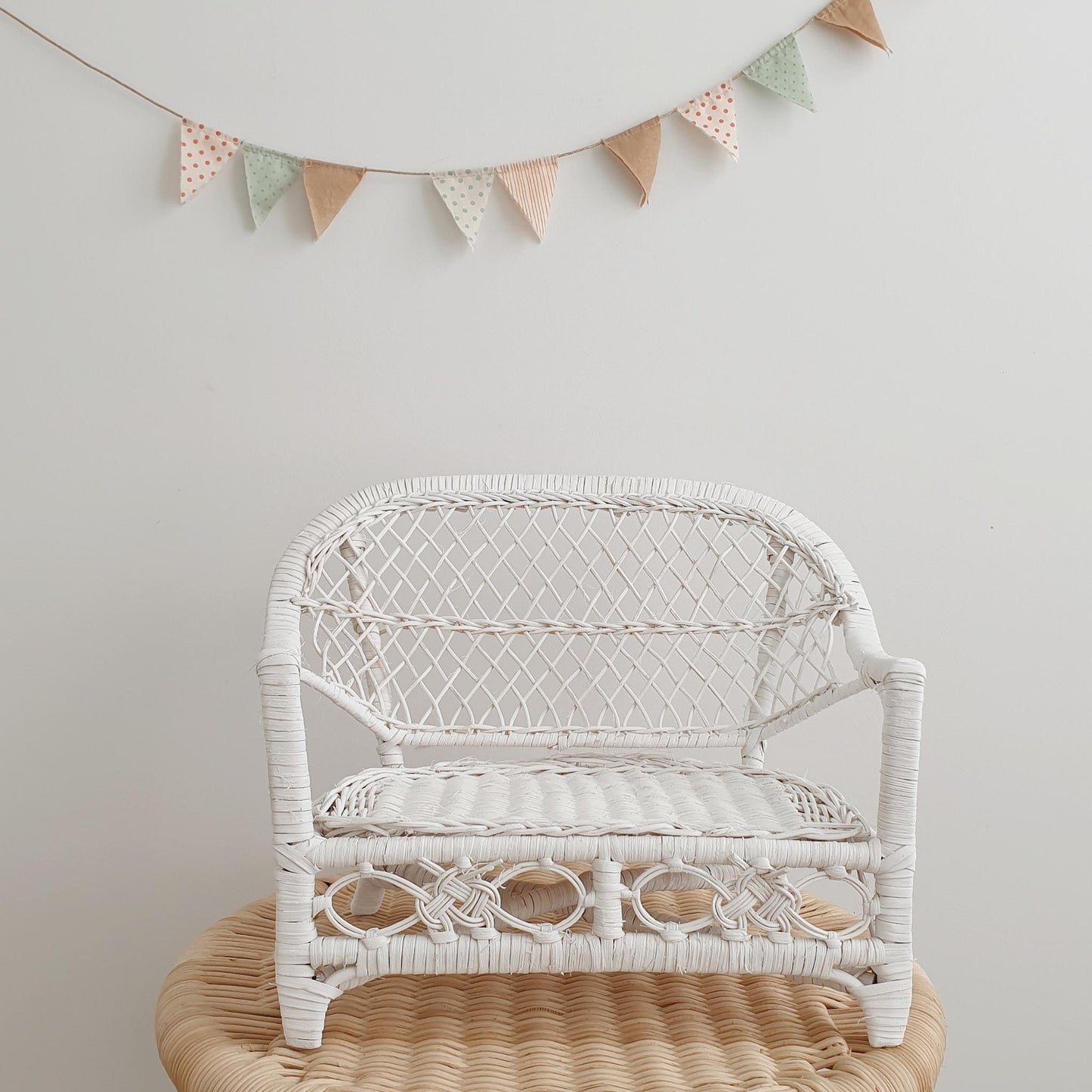 Rattan Kids Doll`s Chair Tata