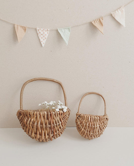 Set of 2 Wall Baskets Rustico