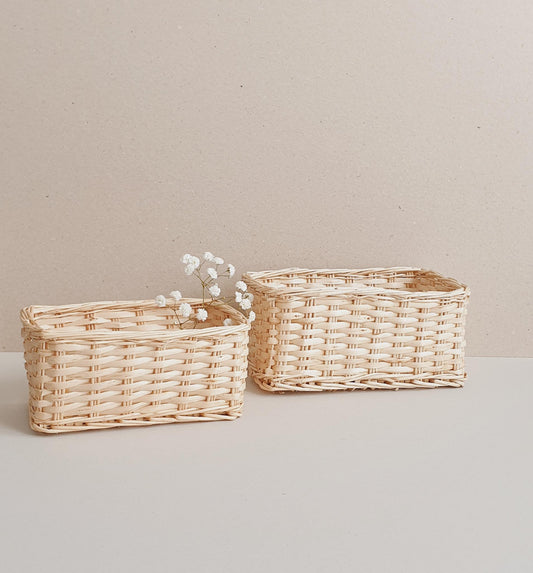 Set 2 Baskets Rectangular