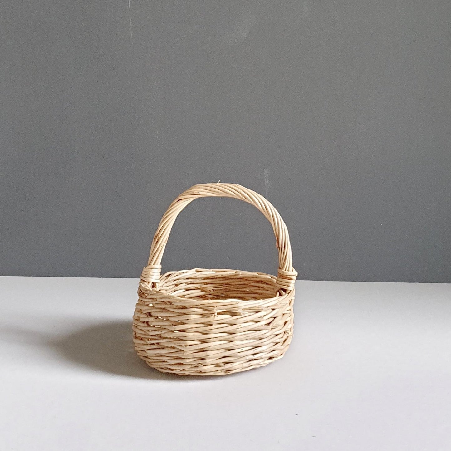 Kids Wicker Baskets with Wooden Mushrooms Ais